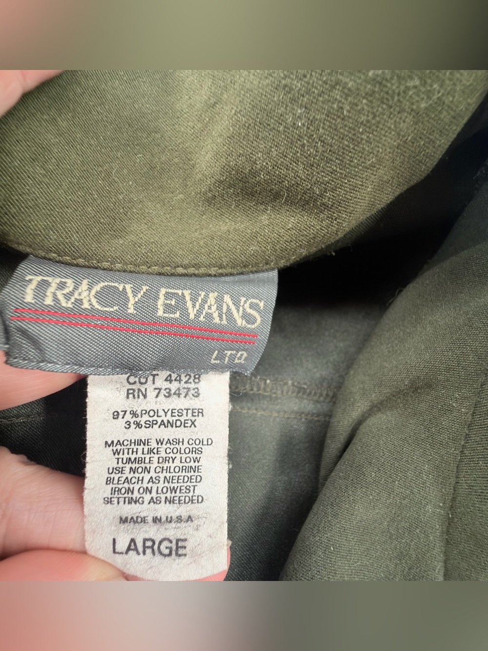 Tracy Evans Olive Green Suede Blazer Jacket - Picture 5 of 9